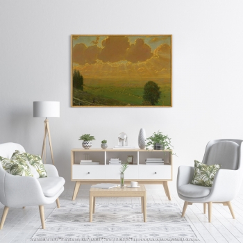 Постер на холсте Sunburst Over Sackingen 105X75 CM