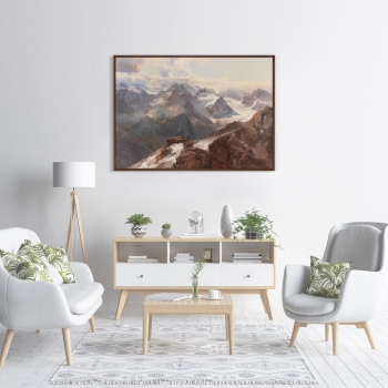 Постер на холсте Sylvretta vom grossen Maderer 105X75 CM