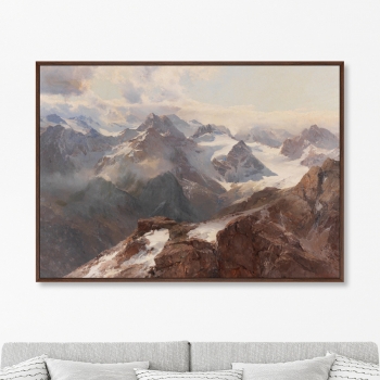 Постер на холсте Sylvretta vom grossen Maderer 105X75 CM