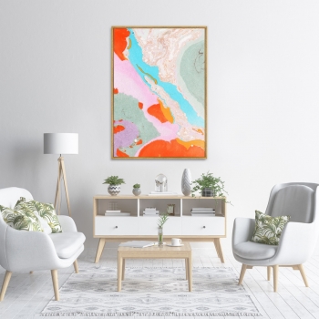 Постер на холсте River in the Namib Desert 75X105 CM