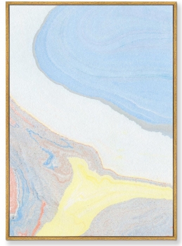 Постер на холсте The river flow 75X105 CM