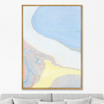 Постер на холсте The river flow 75X105 CM