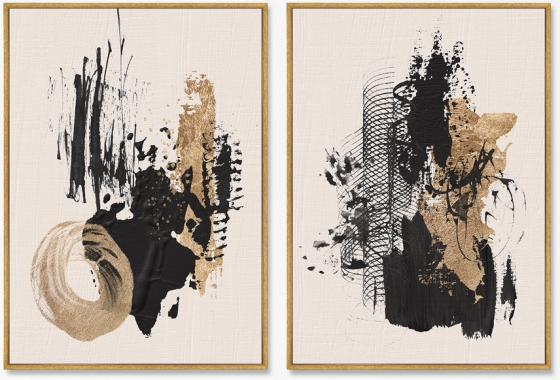 Диптих на холсте City Night 75X105 / 75X105 CM 1