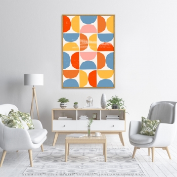 Постер на холсте Color vibes 75X105 CM