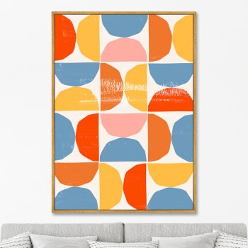 Постер на холсте Color vibes 75X105 CM