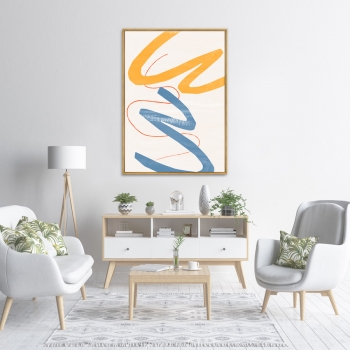 Постер на холсте Color vibes 75X105 CM