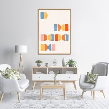 Постер на холсте Color vibes 75X105 CM