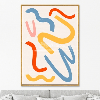 Постер на холсте Color vibes 75X105 CM