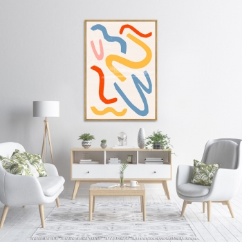 Постер на холсте Color vibes 75X105 CM