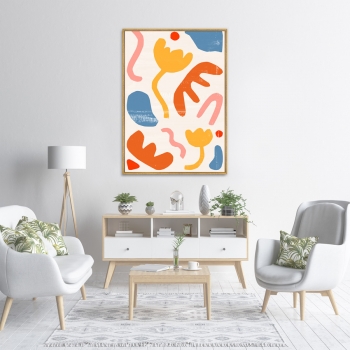 Постер на холсте Color vibes 75X105 CM