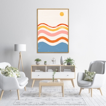 Постер на холсте Color vibes 75X105 CM