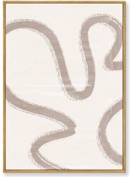 Диптих на холсте The curved geometric vibes 75X105 / 75X105 CM