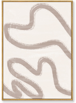 Диптих на холсте The curved geometric vibes 75X105 / 75X105 CM