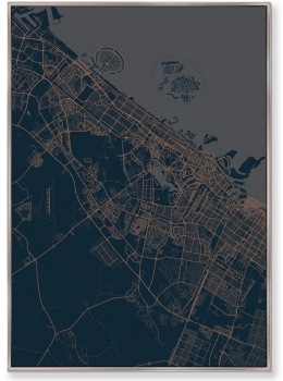 Диптих на холсте Underground Barcelona and Dubai 75X105 / 75X105 CM