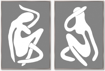 Диптих на холсте Sensual vibrations 75X105 / 75X105 CM