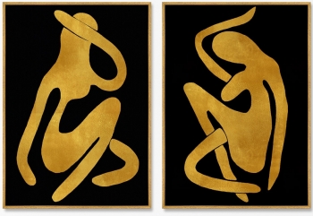 Диптих на холсте Sensual vibrations 75X105 / 75X105 CM
