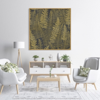 Постер Symphony of leaves 105X105 CM