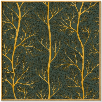 Постер на холсте Symphony of leaves 105X105 CM