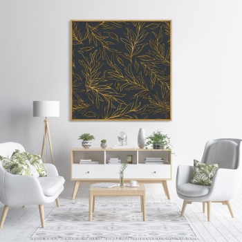 Постер на холсте Symphony of leaves 105X105 CM