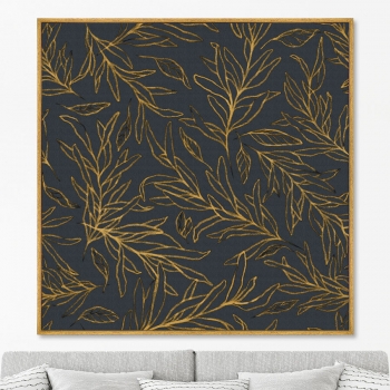Постер на холсте Symphony of leaves 105X105 CM