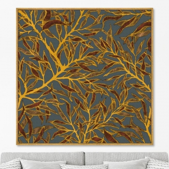 Постер на холсте Symphony of leaves 105X105 CM