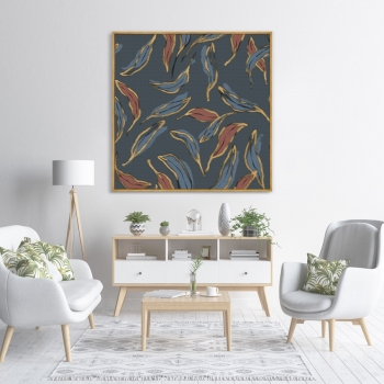 Постер на холсте Symphony of leaves 105X105 CM