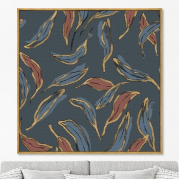 Постер на холсте Symphony of leaves 105X105 CM