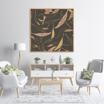 Постер на холсте Symphony of leaves 105X105 CM
