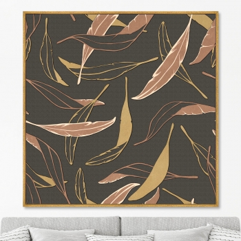 Постер на холсте Symphony of leaves 105X105 CM
