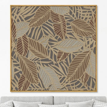 Постер на холсте Symphony of leaves 105X105 CM