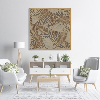 Постер на холсте Symphony of leaves 105X105 CM