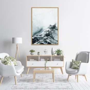 Постер на холсте Above the snow-covered 75X105 CM
