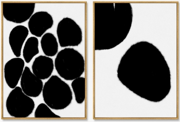 Диптих на холсте Bunches of grapes 75X105 / 75X105 CM