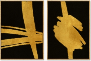 Набор постеров на холсте Golden knots 75X105 / 75X105 CM