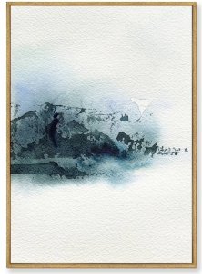 Постер на холсте Lonely mountain in a Snowstorm 75X105 CM