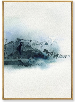 Постер на холсте Lonely mountain in a Snowstorm 75X105 CM