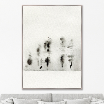 Постер на холсте Trees in the snow 75X105 / 75X105 CM