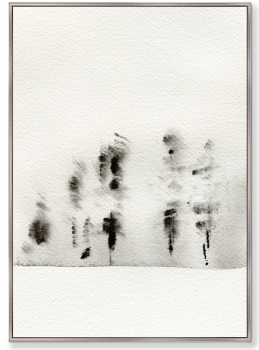 Постер на холсте Trees in the snow 75X105 / 75X105 CM
