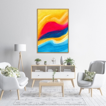 Постер на холсте Landscape etude 75X105 CM