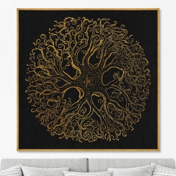 Постер на холсте The Medieval period 105X105 CM