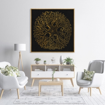 Постер на холсте The Medieval period 105X105 CM