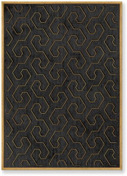 Диптих на холсте The Line ornament 75X105 / 75X105 CM