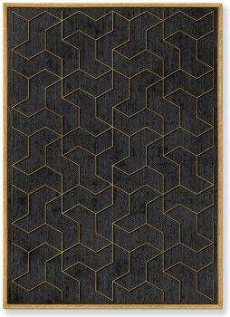 Диптих на холсте The Line ornament 75X105 / 75X105 CM