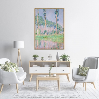 Постер на холсте Poplars Pink Effect 75X105 CM