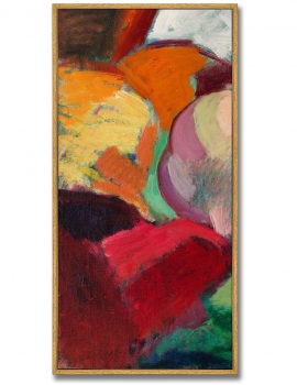 Репродукция картиныиз 3-х частей Naked woman posing sensually 52X105 / 52X105 / 52X105 CM