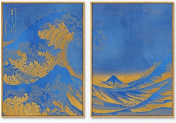 Диптих The Big wave in Kanagawa 75X105 / 75X105 CM