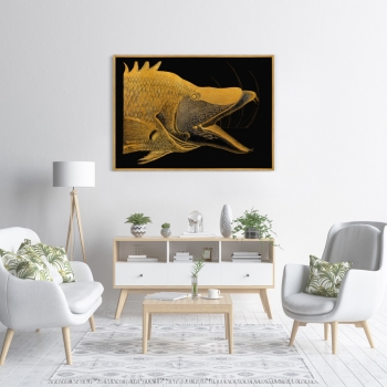 Репродукция картины на холсте Great Hog-Fish 105X75 CM