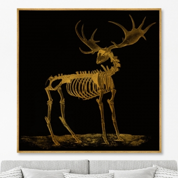 Постер на холсте The Deer bone structures 105X105 CM