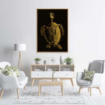 Постер на холсте Turtle Skeleton 75X105 CM