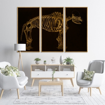 Триптих на холстеMamoth 52X105 / 52X105 / 52X105 CM